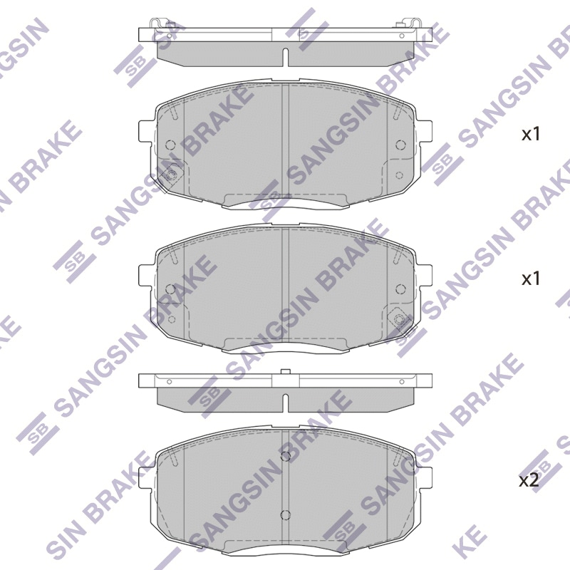 SANGSIN BRAKE SP4098 Колодки тормозные передние sp4098