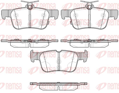 REMSA 155112 Колодки дисковые задние\ ford mondeo v 16/20/20tdci 13