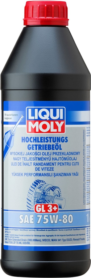 LIQUI MOLY 7584 НС-синтетическое трансмиссионное масло Hochleistungs-Getriebeoil 75W-80 1л