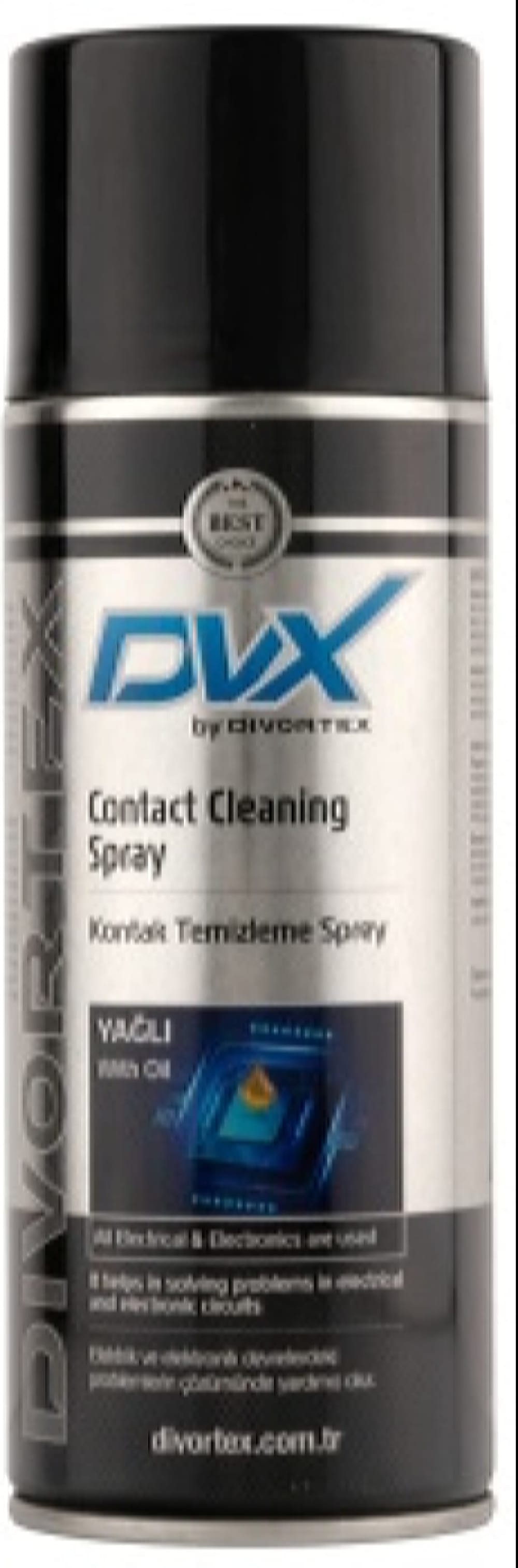 DVX AER1405 Спрей-очиститель электроконтактов (со смазывающим эффектом) Contact Cleaning Spray with Oil (0.4л)