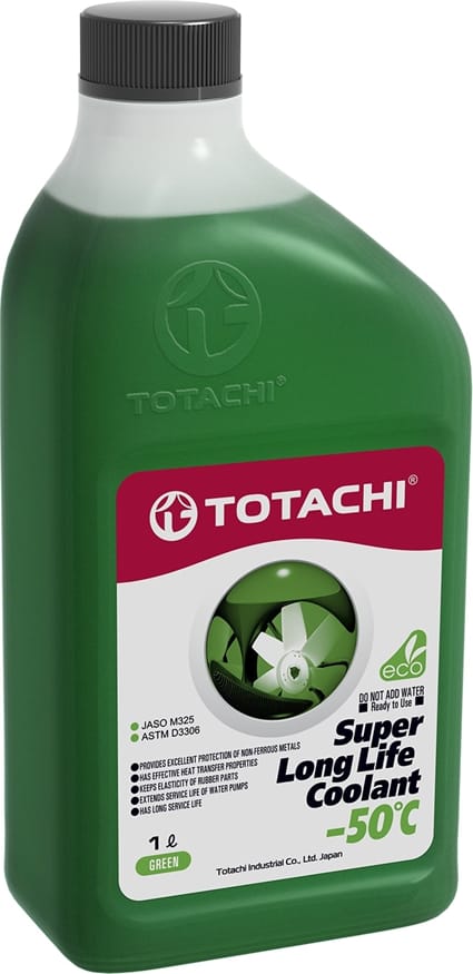 TOTACHI 41701 Антифриз, готовый раствор super llc -50°c зелёный 1л