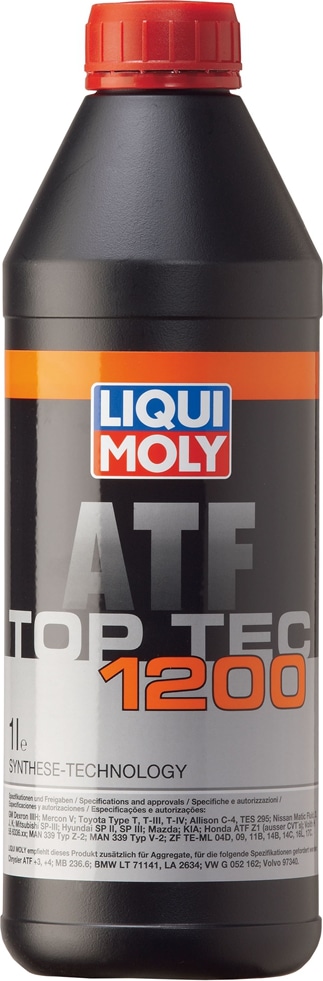 LIQUI MOLY 7502 НС-синтетическое трансмиссионное масло для АКПП Top Tec ATF 1200 1л