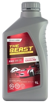 THE BEAST E0101L01U1 Синтетическое моторное масло PAO 5W-30 с двигателями DOHC, GDI, CRDI, DPF (1 л.)