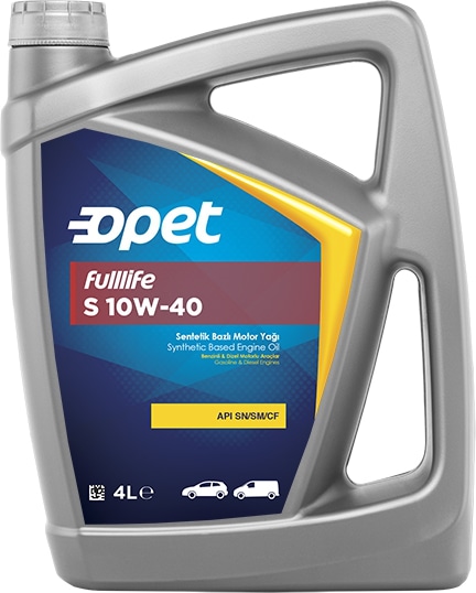 OPET 601215100 Масло моторное 10W40 OPET 4л синтетика FULLLIFE S CF/SM/SN