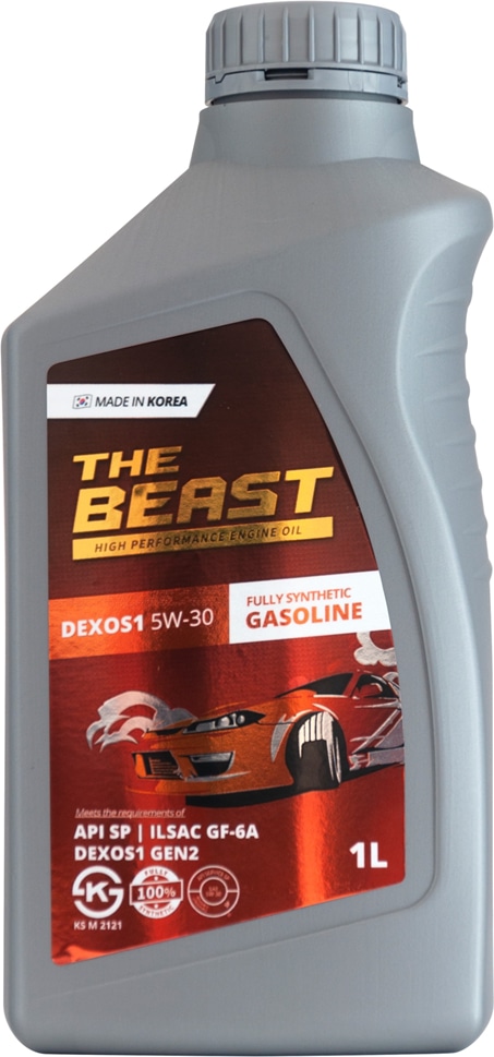 THE BEAST E0114L01U1 Синтетическое моторное масло DEXOS 1 5W-30 специально для бензиновых двигателей GM (1 л.)