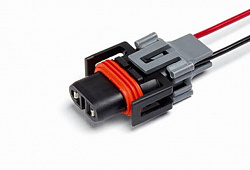 CARGEN AX363 Разъем 12124819 (2pin) 2 контакта к лампам h11, h16, h27/2 для gaz, hyundai, kia, lada (ваз), uaz.