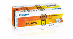 PHILIPS 12495CP Лампа PR21/5W Vision 12V 21/5W BAW15d CP красная (габариты, стоп-сигнал)