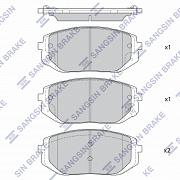 SANGSIN BRAKE SP4479 Колодки торм.дисковые hi-q  hyundai tucson (nx) 21-.