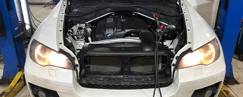 BMW X6 XDrive 35i 3.0 TwinTurbo N54 306ps Siemens MSD80 удаление катализаторов, изготовление пламегасителей и программное отключение