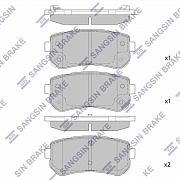 SANGSIN BRAKE SP1187 Колодки задние kia ceed hb 09-12, sportage (je/sl) sp1187