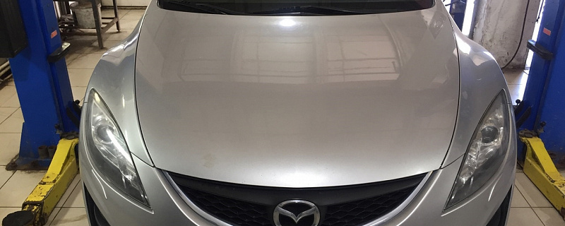 Mazda 6 1.8 MT 2009 - отключение контроля состояния катализатора и нижнего ДК, редактирование прошивки от IMS-TUNING (Москва)