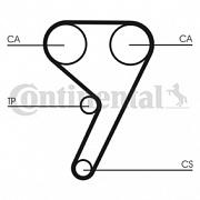 CONTITECH CT881K3 Комплект ремня грм ford/mazda/volvo 1.2-1.6 01-