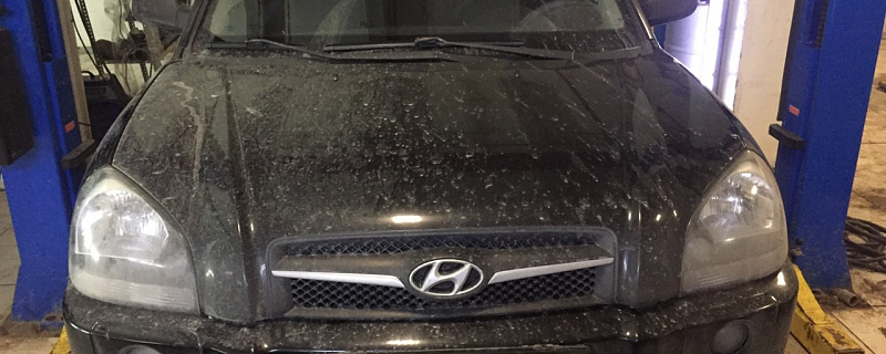 Hyundai Tucson 2.0 - Удаление катализаторов, замена гофры