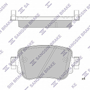 SANGSIN BRAKE SP1900 Комплект тормозных колодок, дисковый тормоз