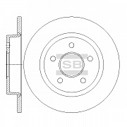 SANGSIN BRAKE SD5307 Торм.диск зад.[265x11] 5 отв.