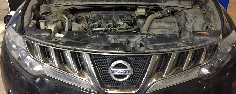 Увеличение мощности, удаление катализаторов, установка пламегасителей MG-RACE на Nissan Murano 3.5