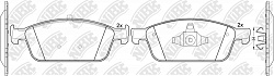 NIBK PN51011 Колодки тормозные дисковые pn51011