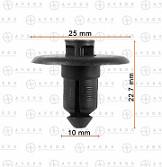 AVERS W705956S300 Пистон крепления переднего бампера