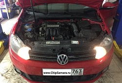 VW Golf VI 1.6 BSE 102ps DSG7 2010 - Увеличение мощности, отключение контроля состояния катализатора