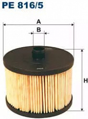 FILTRON PE8165 Фильтрующий элемен топлива!\ citroen c5, ford galaxy,peugeot 307/407/607,volvo s40 2.0d 04>