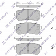 SANGSIN BRAKE SP1406 Колодки тормозные задние sp1406/sangsin brake