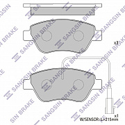 SANGSIN BRAKE SP1201 Колодки передние fiat doblo, 500, bravo ii sp1201