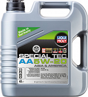 LIQUI MOLY 7658 5w-20 special tec aa, api sm, 4л (нс-синт.мотор.масло)