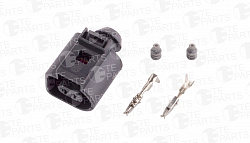 TEPARTS 7821600 Разъм 2х контактный (комплектация 2pin 2 уплотнения)