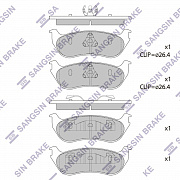 SANGSIN BRAKE SP1445 Sp1445sns =gdb4132=628 40  колодки дисковые з.  ford explorer 4.0 v6 98>