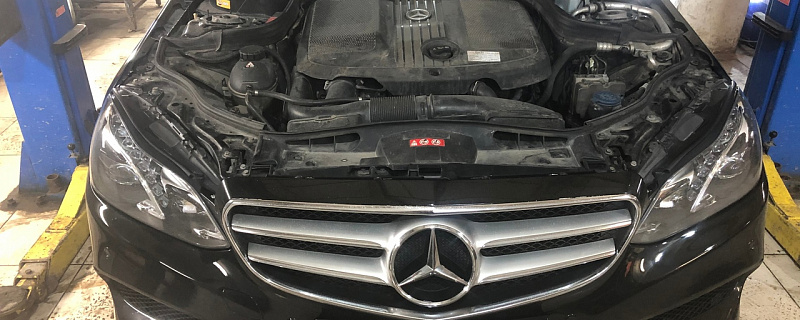 Mercedes Benz E 220 BlueTec 2.2 d 9AT Delphi 3.xx 2014 удаление и программное отключение сажевого фильтра DPF, клапана ЕГР, редактирование прошивки от IMS-TUNING (Москва)