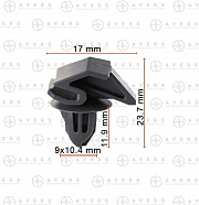 AVERS 1692599 Зажим накладки порога