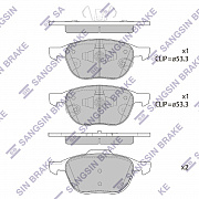 SANGSIN BRAKE SP1712 Комплект тормозных колодок, дисковый тормоз