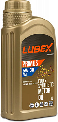 LUBEX L03413151201 Синтетическое моторное масло PRIMUS FM 5W-30 CF/SL A5/B5 (1л)
