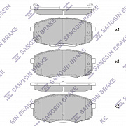 SANGSIN BRAKE SP4098 Колодки тормозные передние sp4098