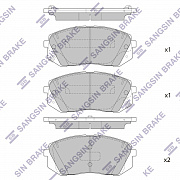 SANGSIN BRAKE SP1849 Колодки передние kia optima 2015- sp1849