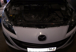 Удаление катализаторов, установка пламегасителя MG-RACE, программное отключение контроля состояния катализатора, нижнего ДК на Mazda 3 2.0 AT 2009- прошивка от Дмитрия Аяшева (Екатеринбург)