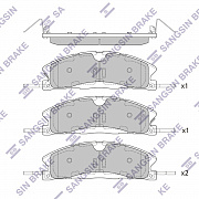 SANGSIN BRAKE SP1620 Sp1620 колодки дисковые передние!\ ford explorer usa 11>