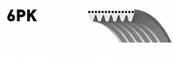 GATES 6PK2100 Поликлиновой ремень