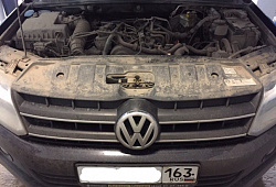 Увеличение мощности до 210 л.с 480 Н.м. на Volkswagen Amarok I 2000 16v TDI Biturbo CDCA 120 163 Diesel 2009 BOSCH, отключение ЕГР от IMS-TUNING (Москва). Удаление системы ЕГР.  Удаление катализатора.